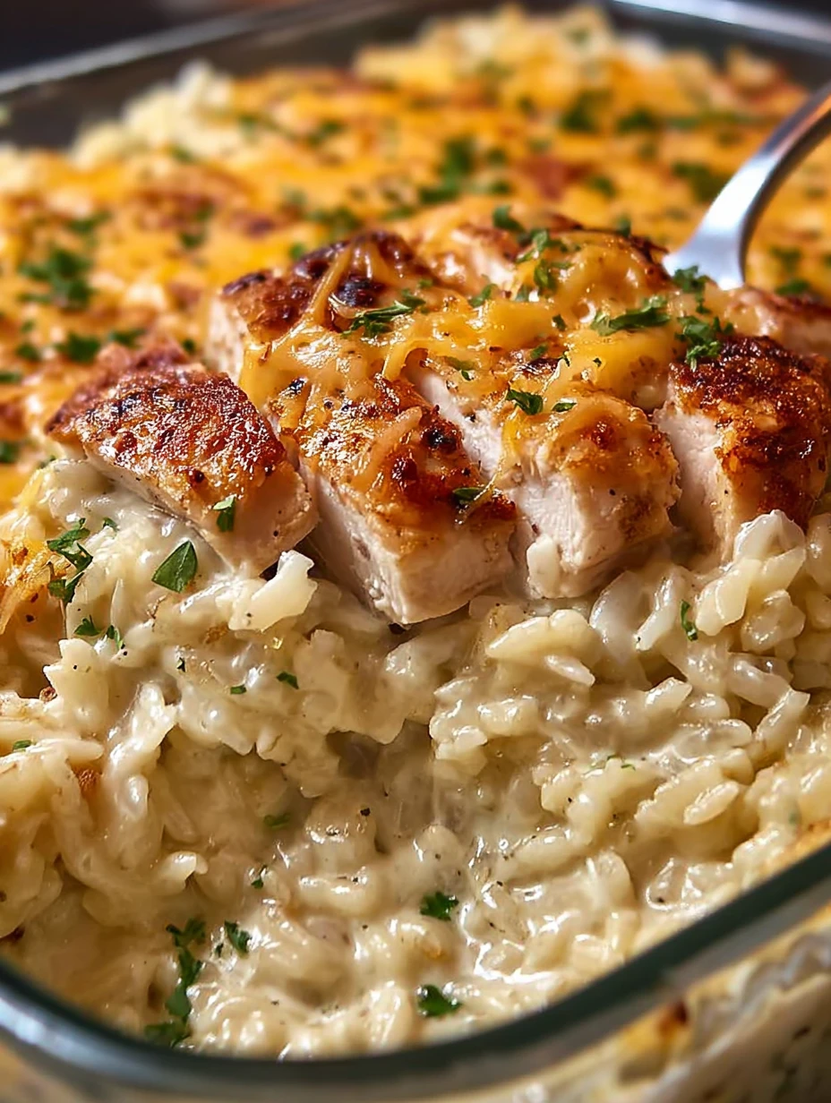 creamy chicken rice casserole
