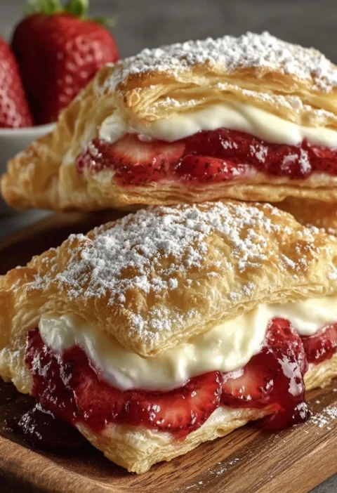 Strawberry Cheesecake Turnovers