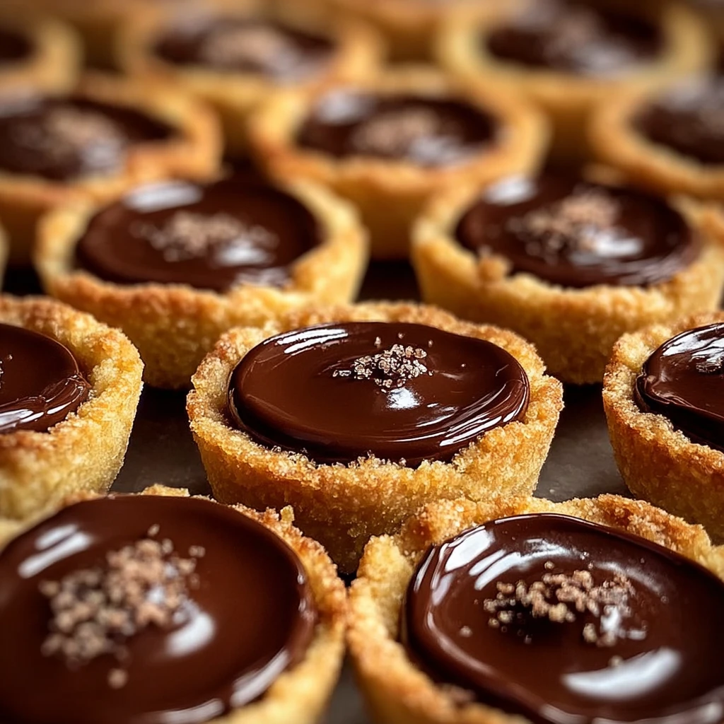 These chocolate-filled cookie cups are a delightful