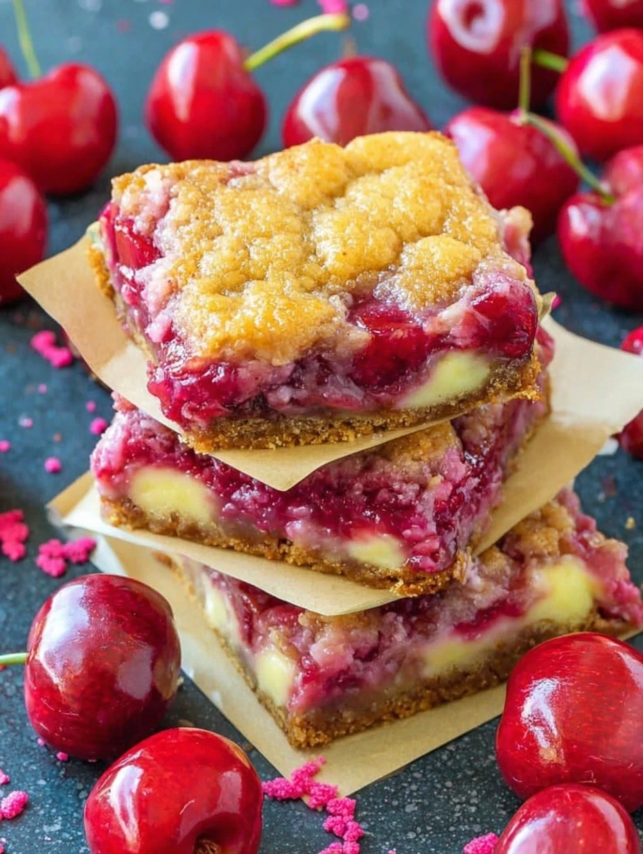 cherry-cheesecake -bars