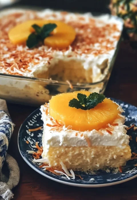 Pineapple Coconut Cream Dessert