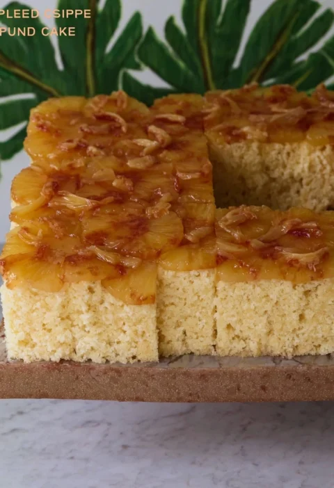 Pineapple Cream Cheese Pound Cake